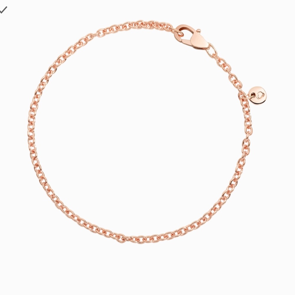 COPY - 9 karat pure rose gold chain bracelet